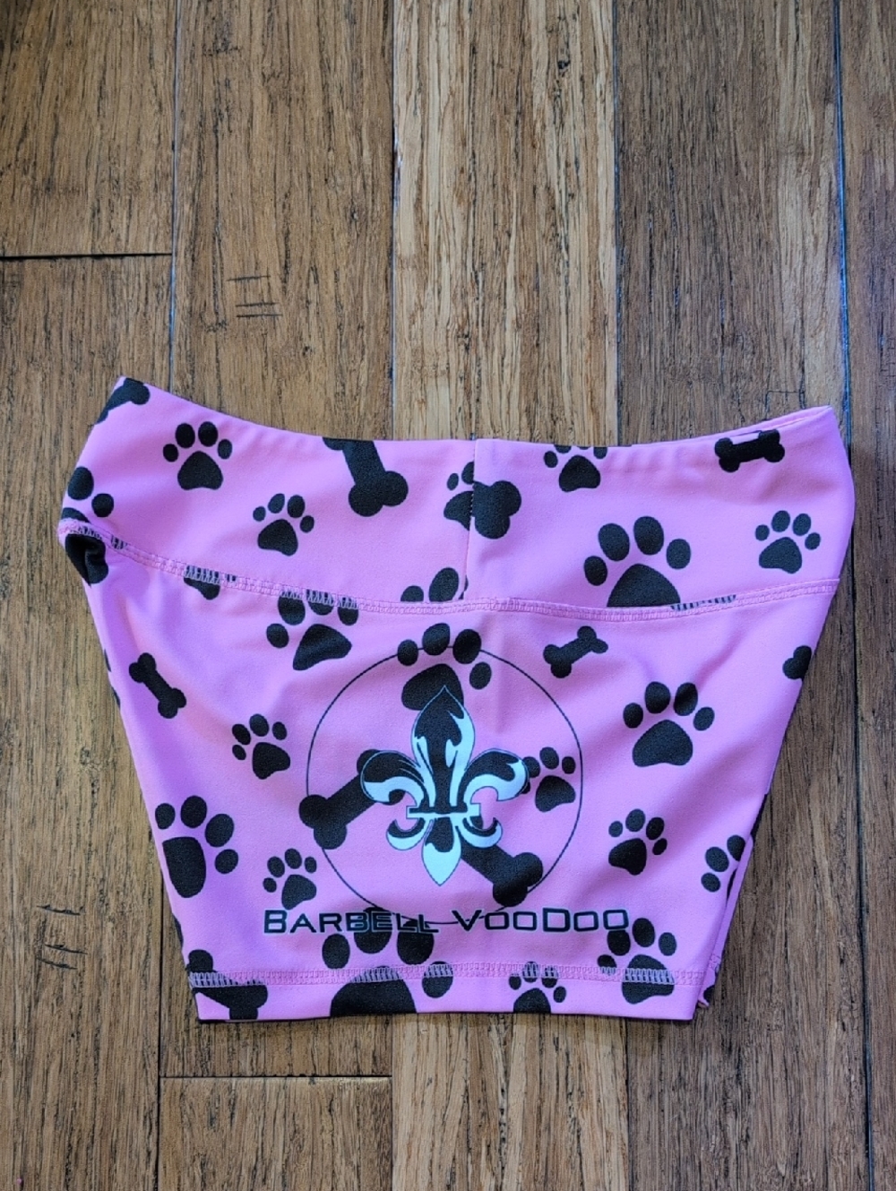 Barbell Voodoo Pink Paw-Print Shorts